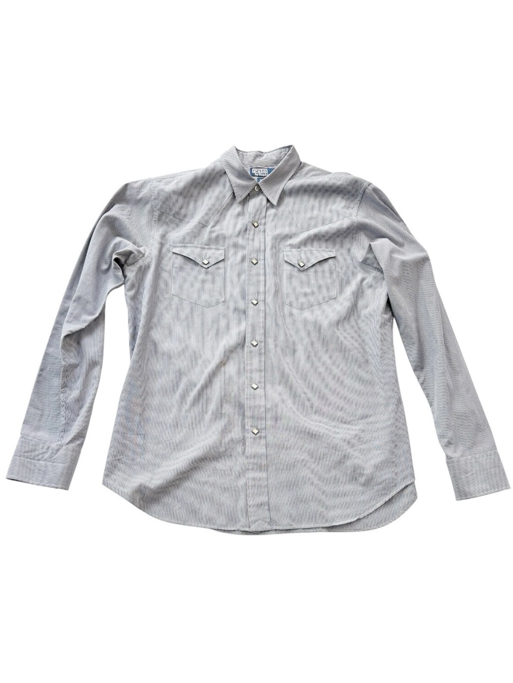 Polo Ralph Lauren Vintage
Western Pearl diamond shape Snap striped Shirt | L - Picture 9 of 15